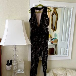 Jessica Simpson Black lace (cream underneath) jumpsuit